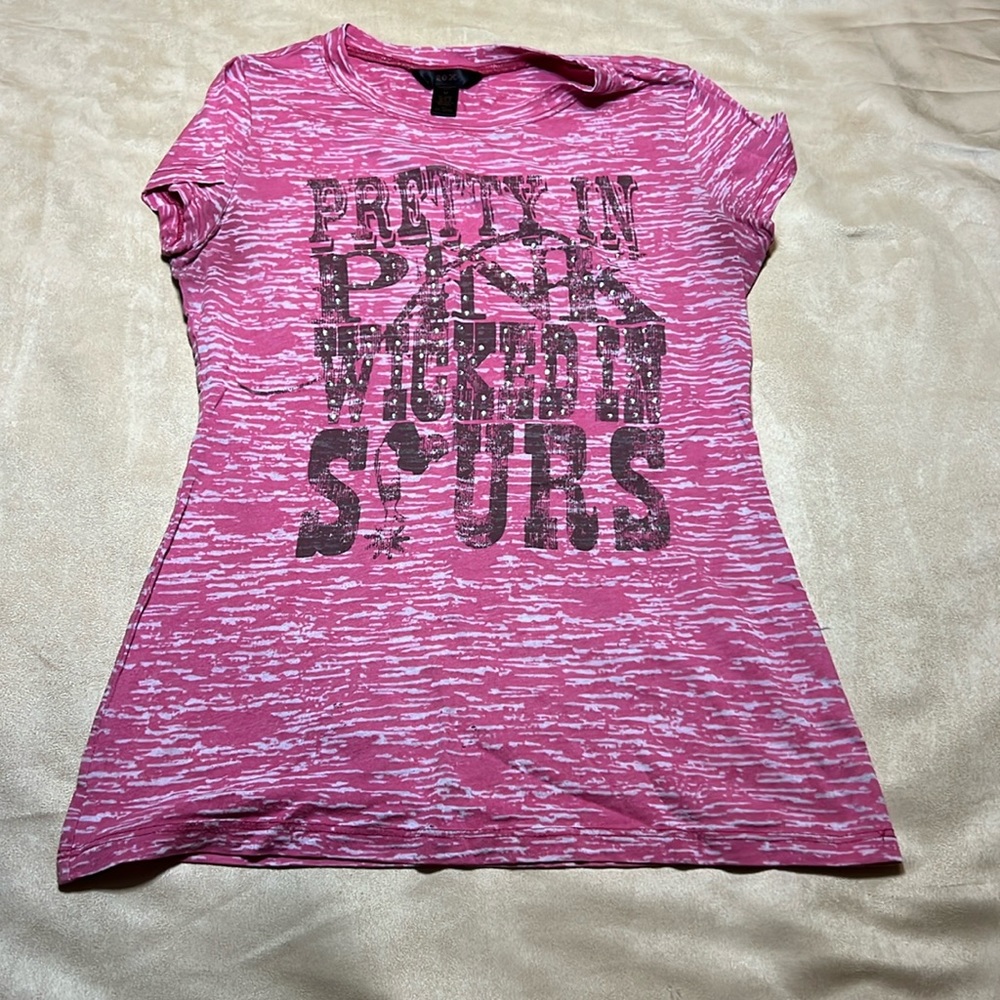 Pink burnout shirt